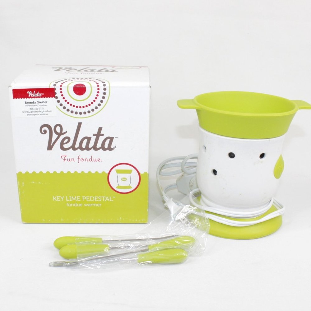 Scentsy Key Lime Pedestal Fun Fondue Warmer 2012 Complete in Box